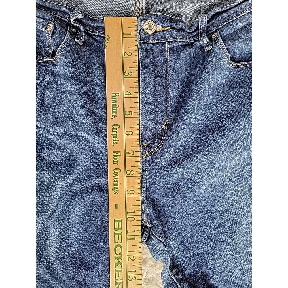 Levi Women's 515 Bootcut Stretch Dark Wash Mid Rise Denim Jeans | Sz 14 (32x32) - Picture 11 of 14